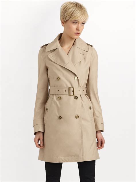 burberry linen trench coat|burberry brit trench coat women's.